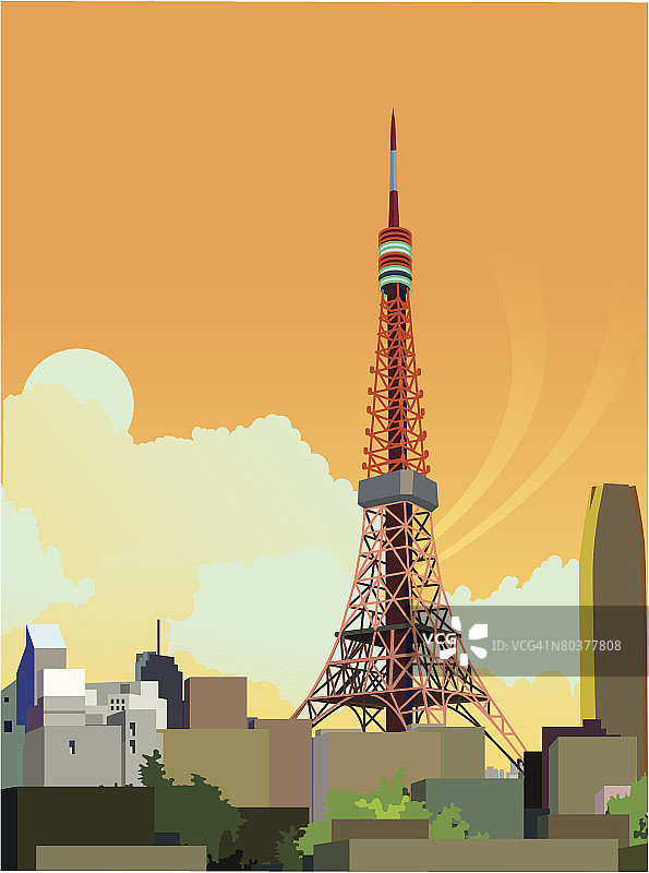 东京塔，日本图片素材