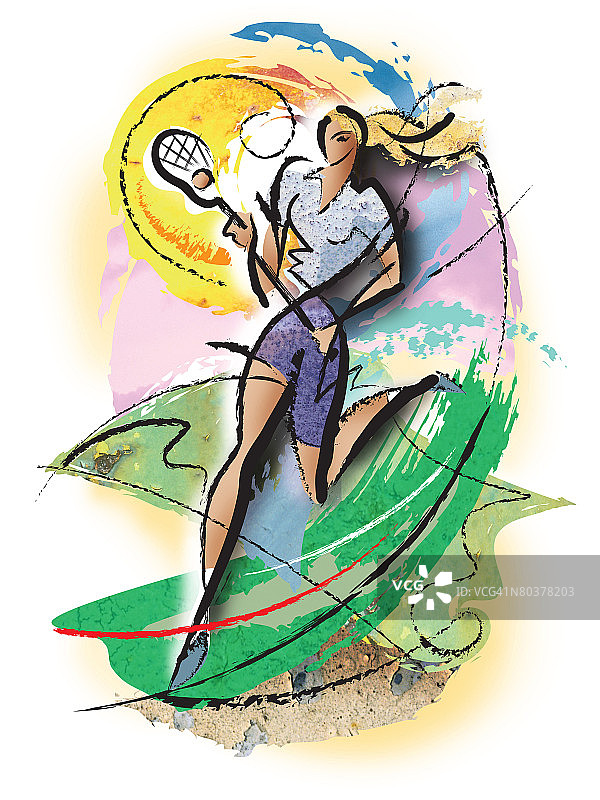 女子长曲棍球运动员图片素材