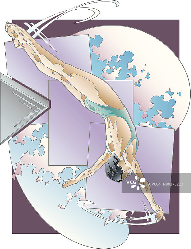 竞技跳水图片素材