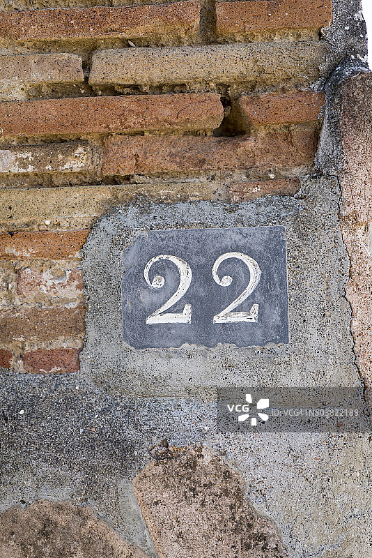 门牌号码22图片素材