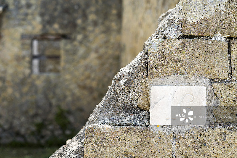 门牌号码标志“16”图片素材