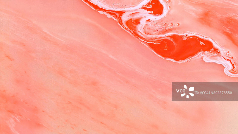 红色乳白色鲜艳油彩漩涡图片素材