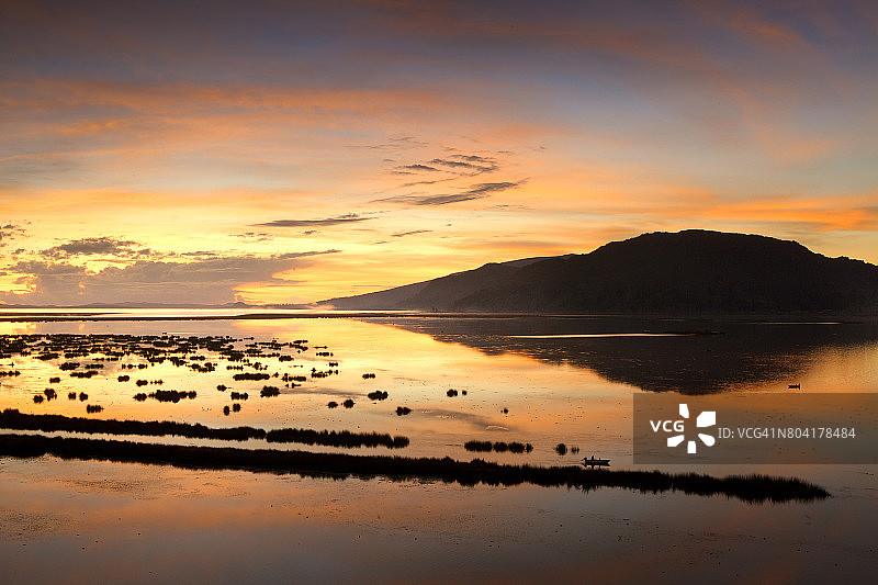 的的喀喀湖野生动物保护区图片素材