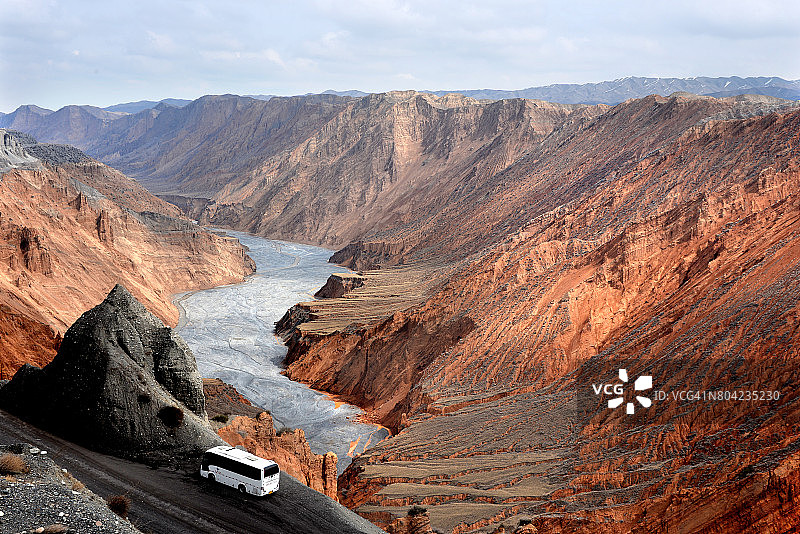 新疆红山大峡谷图片素材