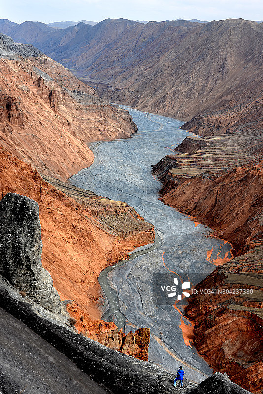 新疆红山大峡谷图片素材