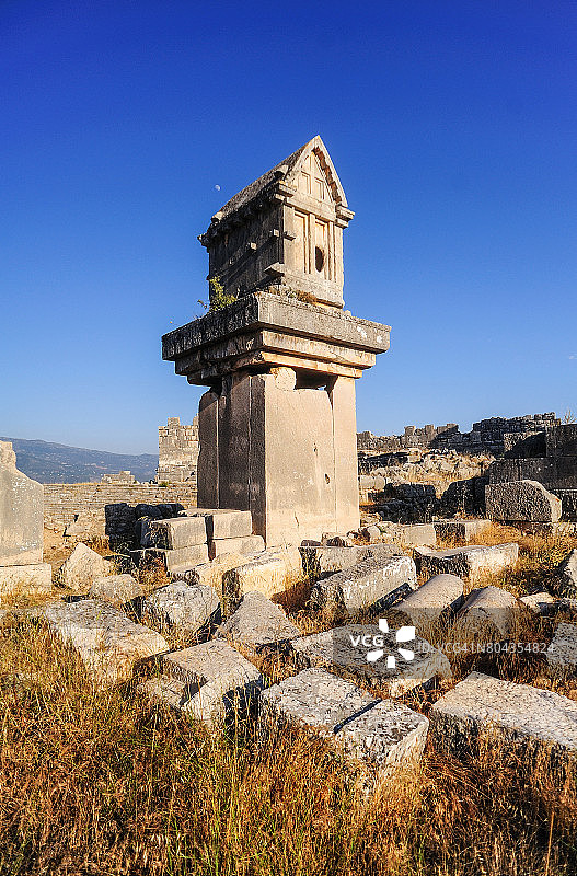 桑托斯山谷中的利西亚石棺图片素材