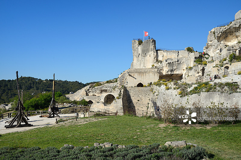 莱博德普罗旺斯城堡遗址图片素材