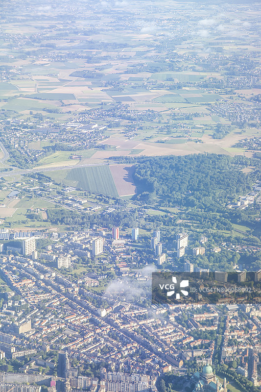 布鲁塞尔的航拍景色图片素材