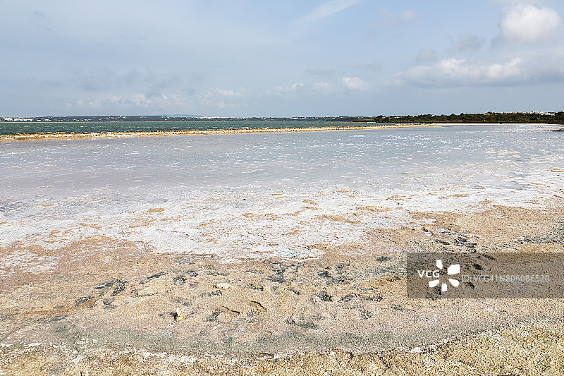 盐蒸发池图片素材