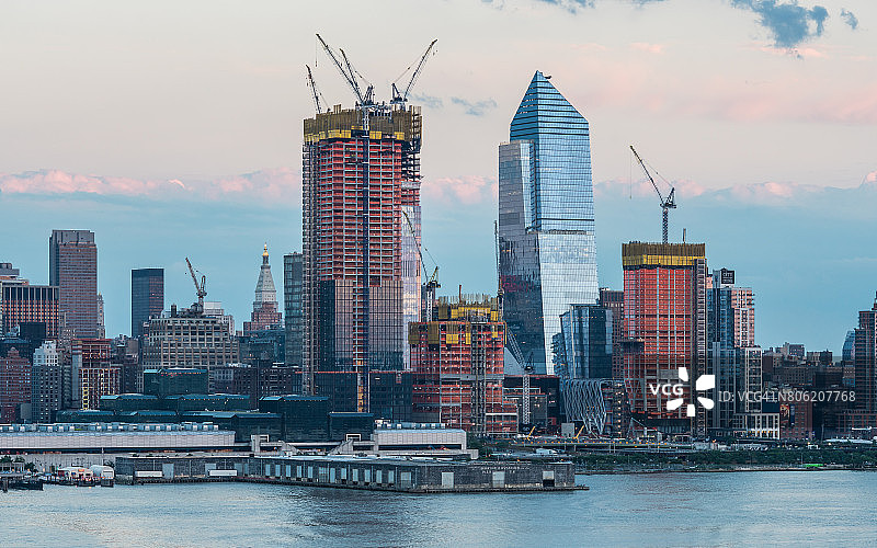 纽约哈德逊城市广场图片素材