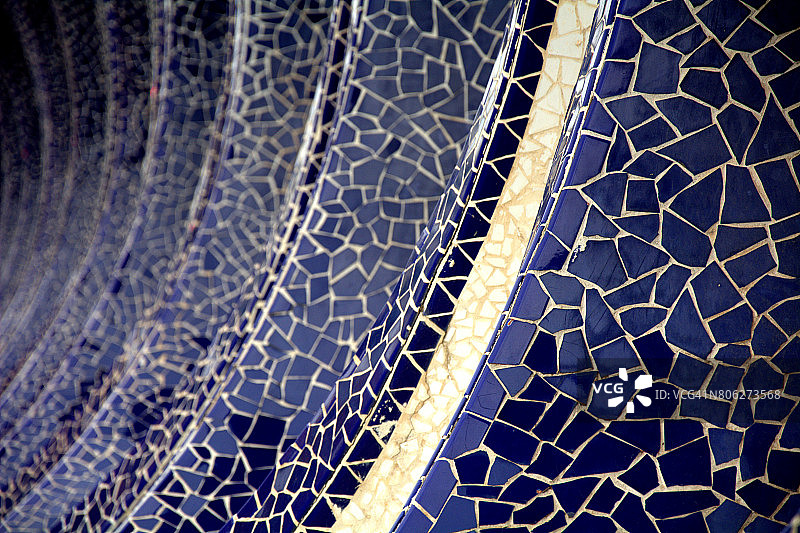 鲜艳的钴蓝色瓷砖图片素材