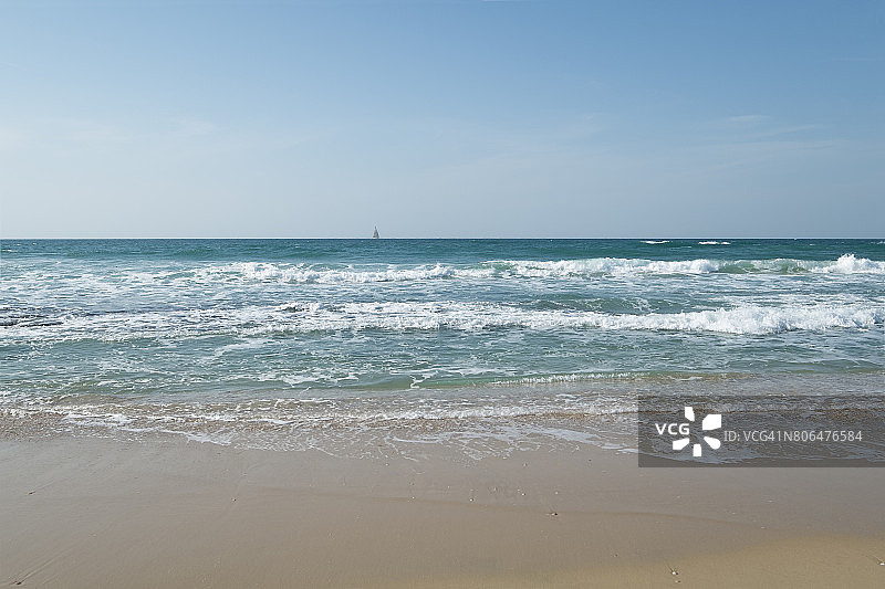 阿什凯隆美丽的海景图片素材