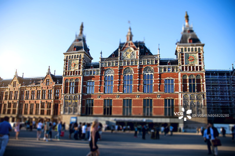 阿姆斯特丹中央车站图片素材