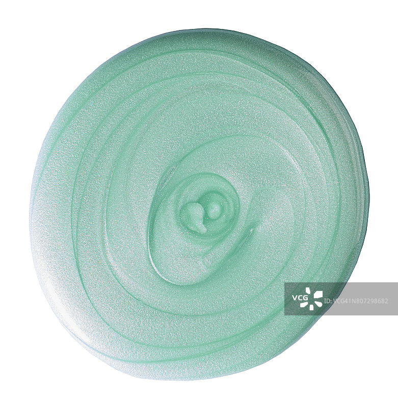 淡绿色指甲油美容特写图片素材