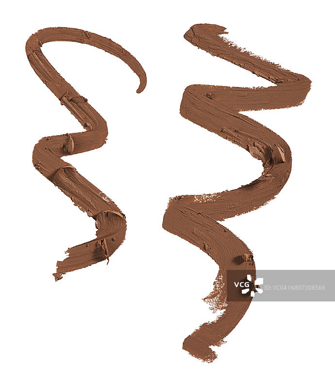 棕色化妆铅笔样品的美妆产品图图片素材