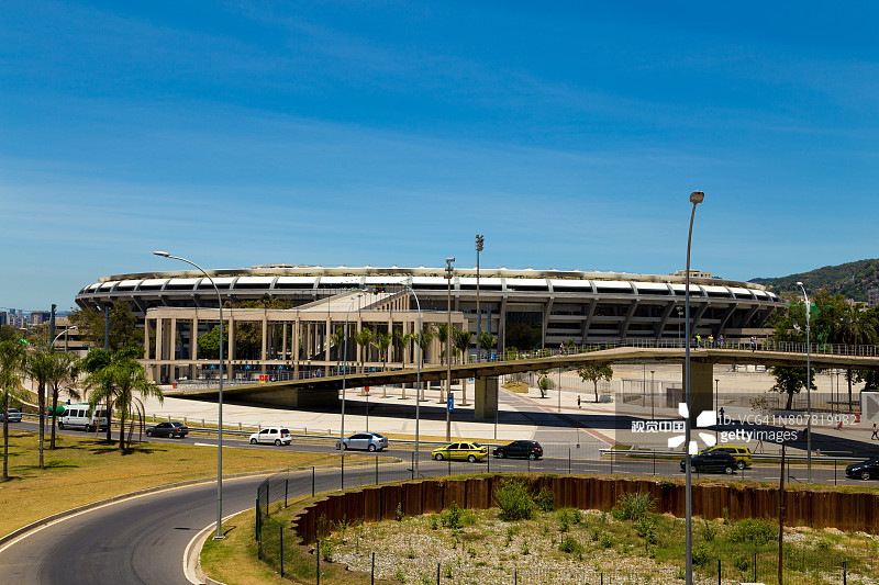 巴西里约热内卢马拉卡纳足球场外景图片素材