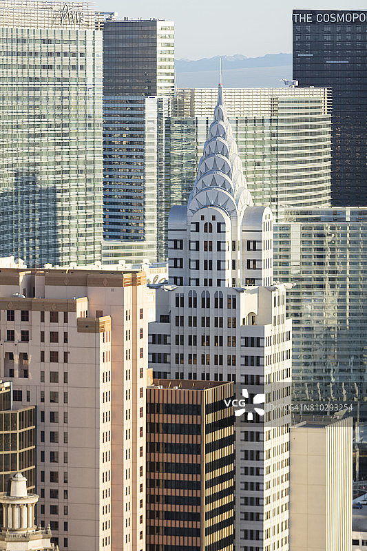 拉斯维加斯纽约-纽约酒店赌场白昼航拍照片图片素材