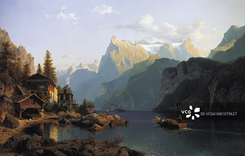 理想的风景，卢塞恩湖图片素材