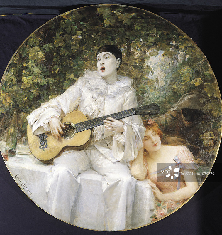 皮埃罗、科伦宾和阿尔勒奎恩图片素材