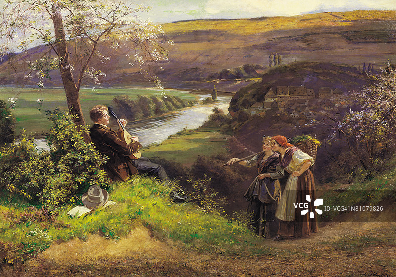 流浪的吟游诗人图片素材