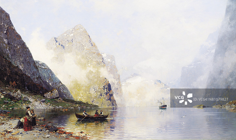 挪威峡湾图片素材