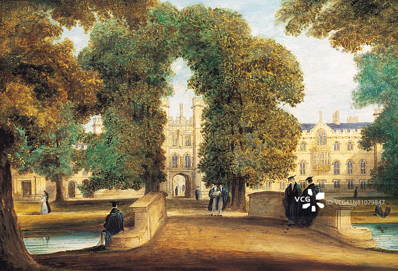 剑桥大学三一学院图片素材