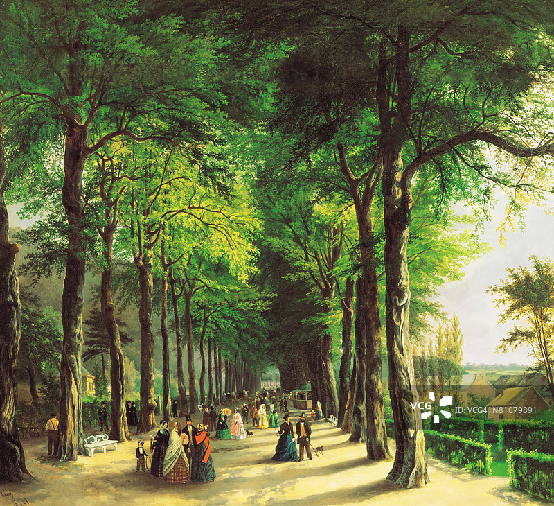 水疗中心的散步道图片素材