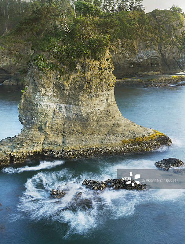华盛顿州弗拉特里角太平洋海岸，美国本土西北端图片素材