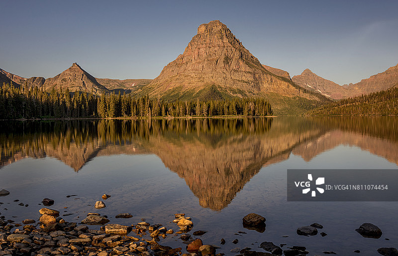 冰川国家公园的两个医药区图片素材