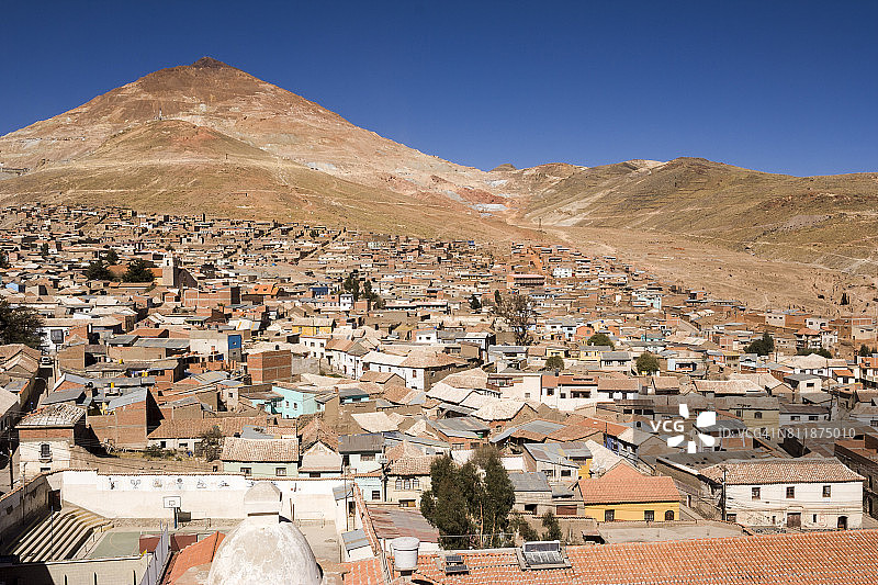 波托西市和里科山背景景观图片素材