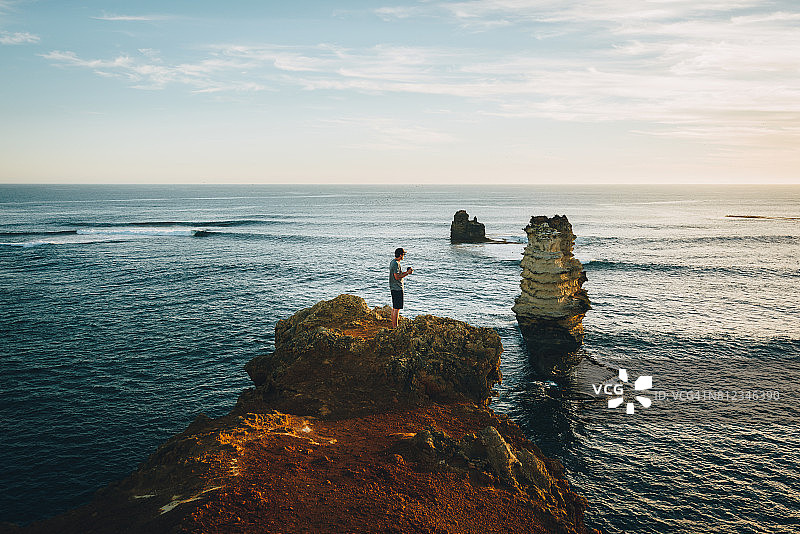壮丽的海洋公路瞭望台图片素材