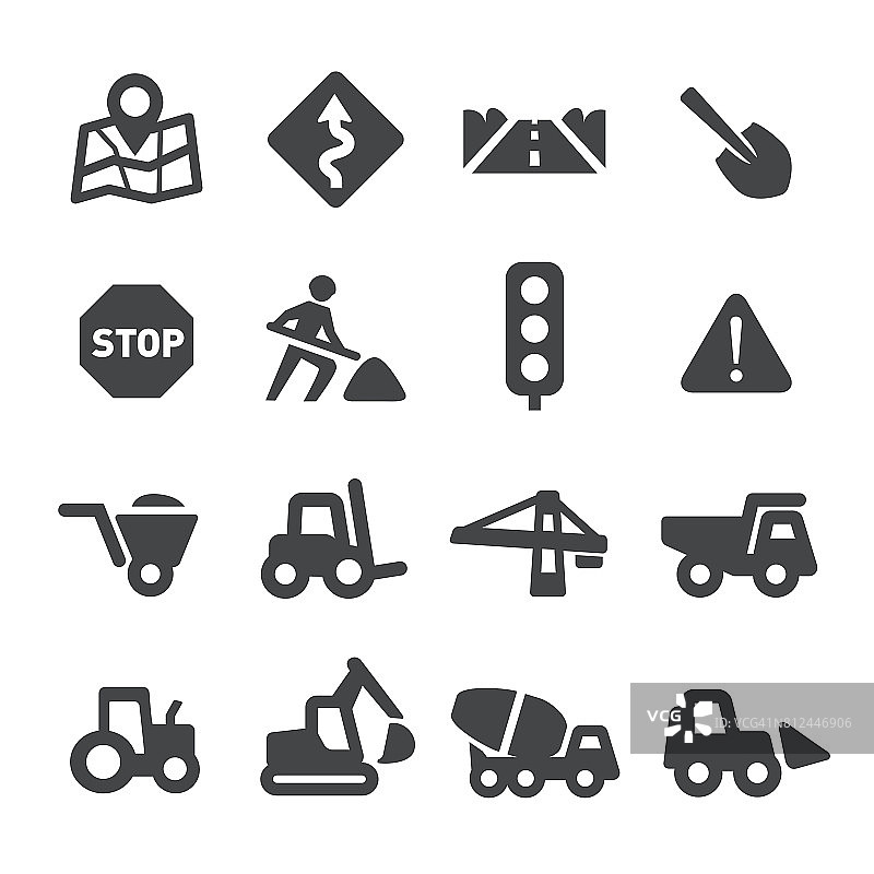 道路施工图标 - Acme系列图片素材