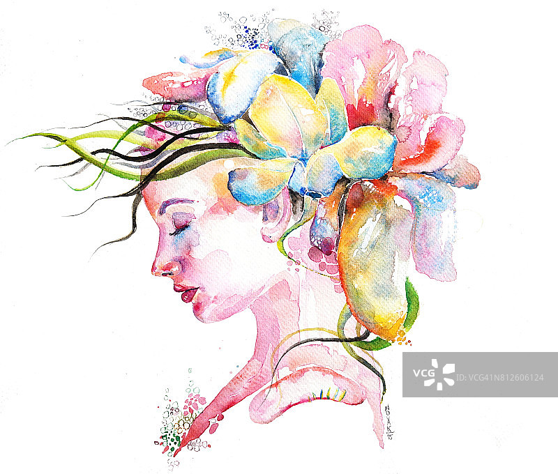 象征纯真、温柔与青春图片素材