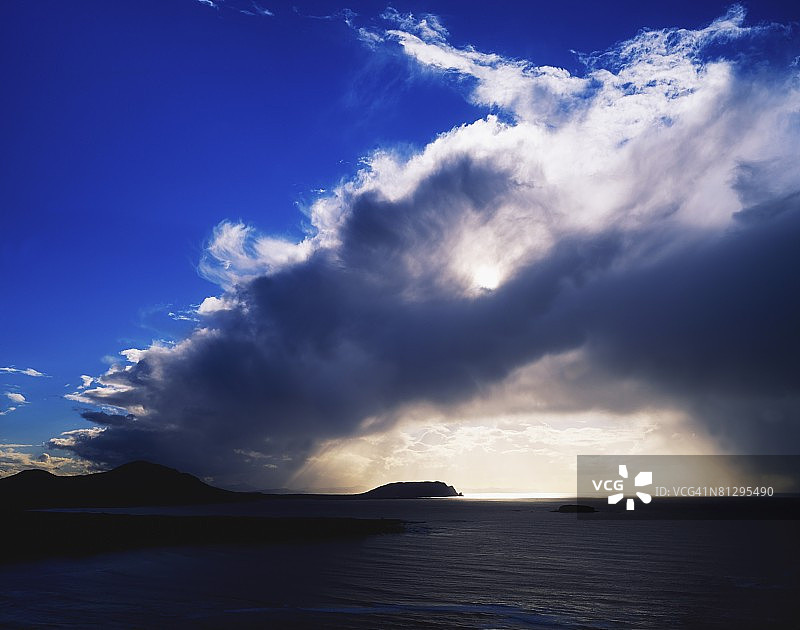 爱尔兰多尼戈尔郡马林角的五指海滩图片素材