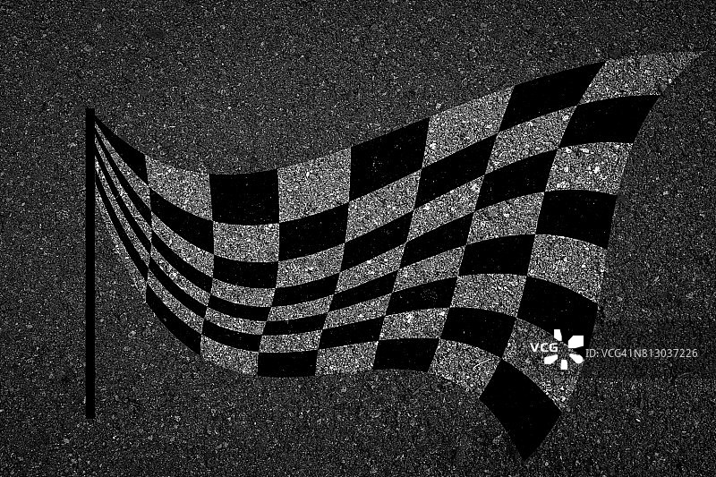 格子旗帜，体育赛事标志图片素材