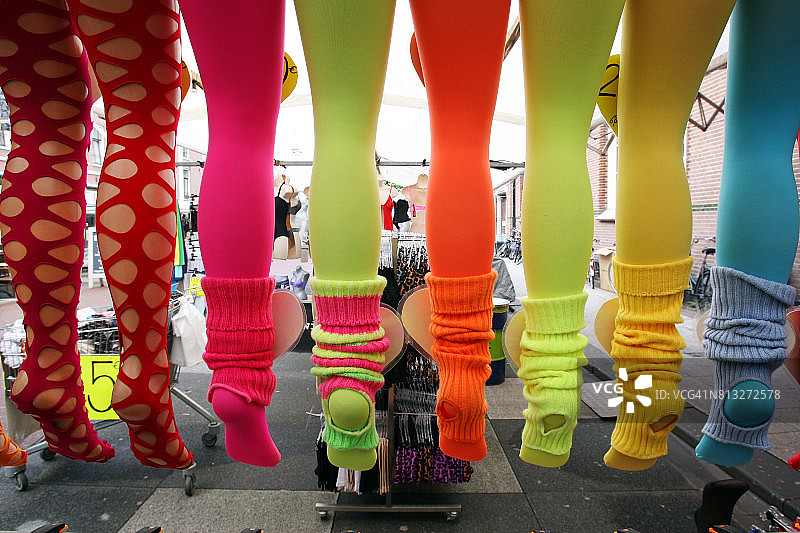阿姆斯特丹出售的彩色长筒袜图片素材