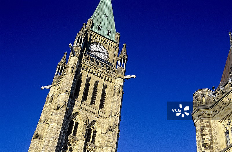 和平塔，加拿大议会大厦，渥太华，安大略省，加拿大图片素材