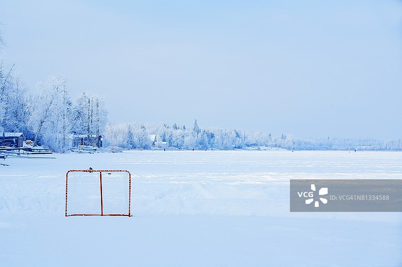 雪景溜冰场图片素材