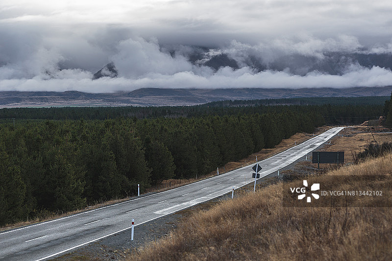 通往库克山的公路图片素材