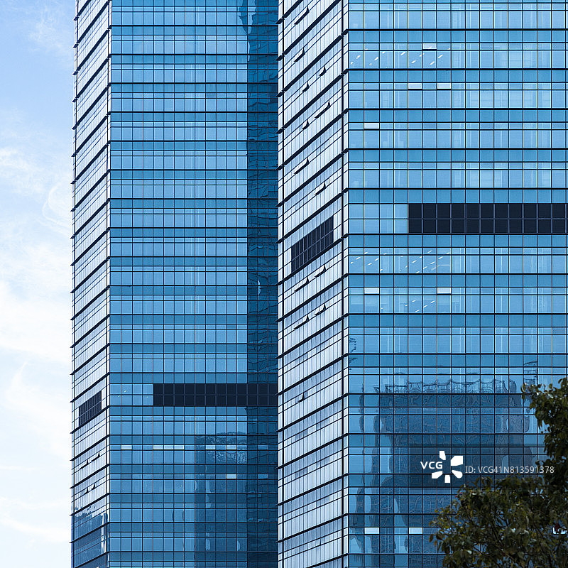 现代建筑立面、商业理念的细节镜头图片素材