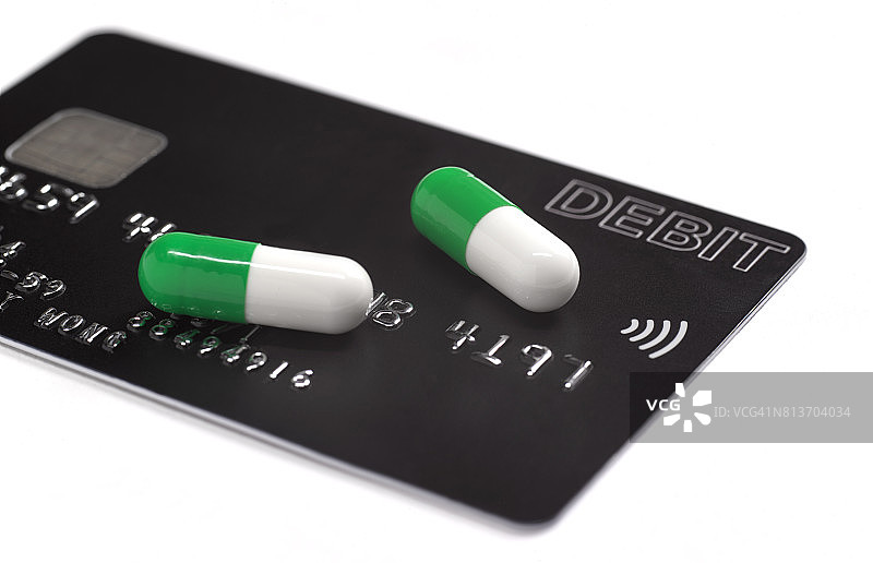 信用卡支付处方药图片素材