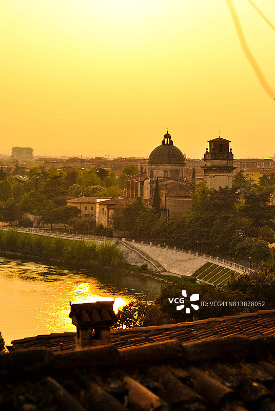 意大利威尼托维罗纳全景图片素材