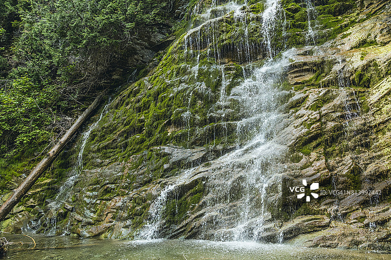 加拿大Forillon国家公园La Chute瀑布图片素材