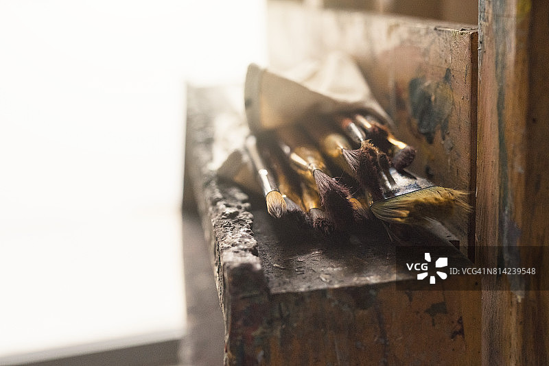 艺术家的画笔图片素材