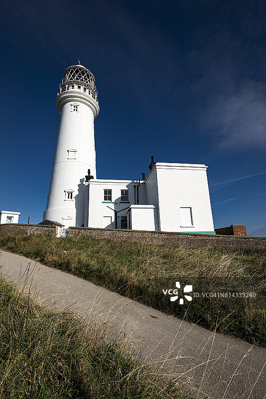 弗兰伯勒灯塔 - 北约克郡弗兰伯勒角图片素材