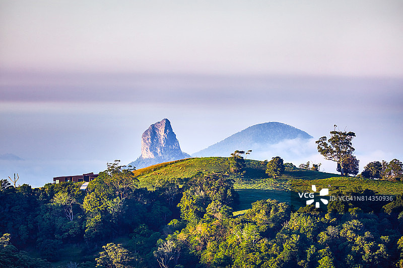 玻璃屋山，阳光海岸内陆，澳大利亚昆士兰图片素材
