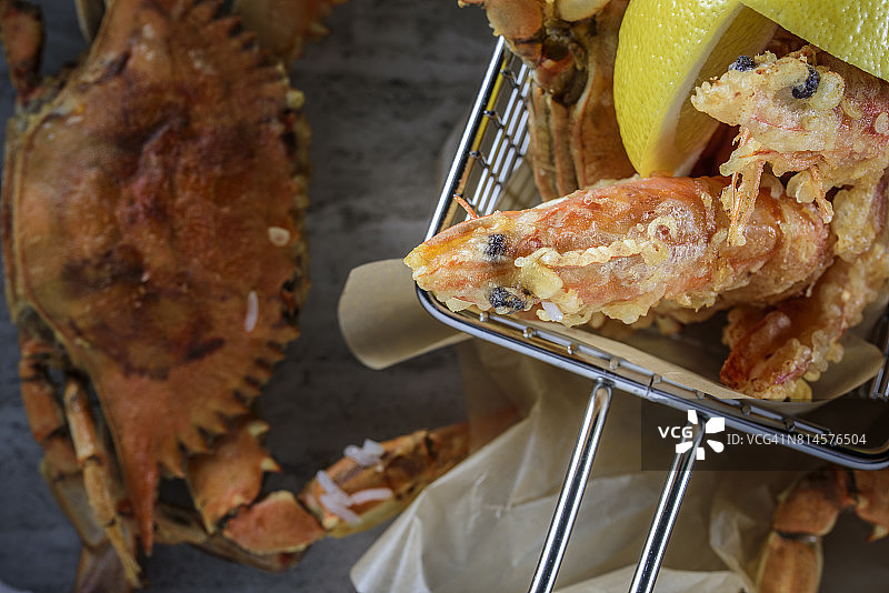 炸虾仁图片素材