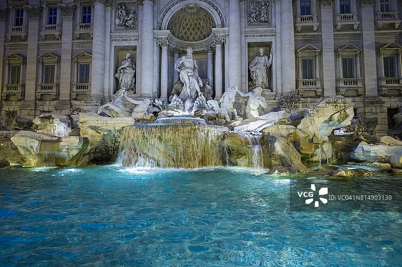 意大利罗马特莱维喷泉图片素材