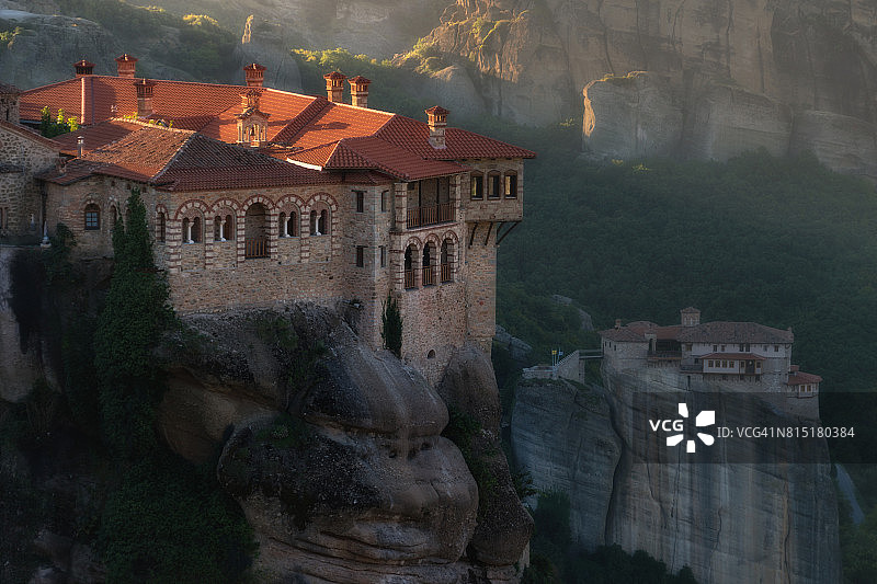 希腊色萨利特里卡拉迈泰奥拉修道院图片素材