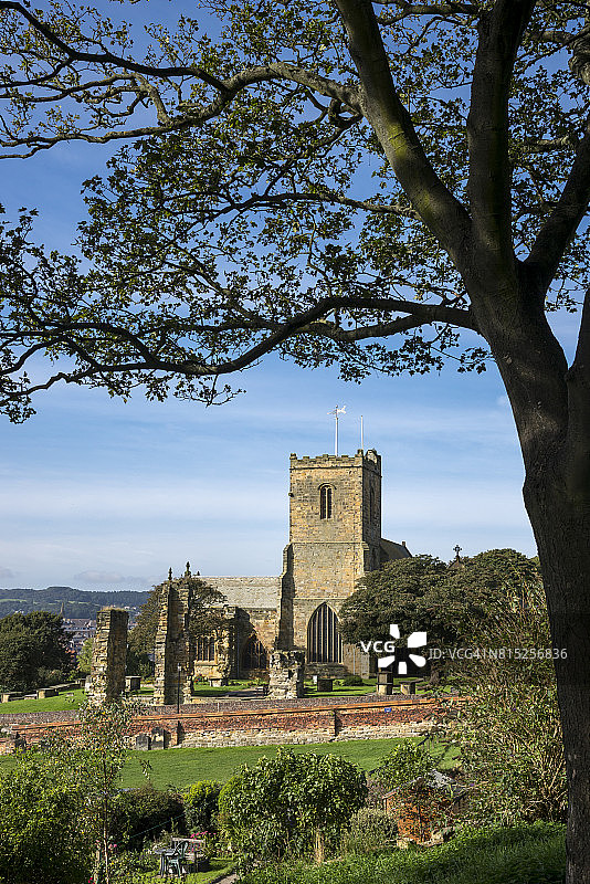 北约克郡斯卡伯勒圣玛丽教堂图片素材